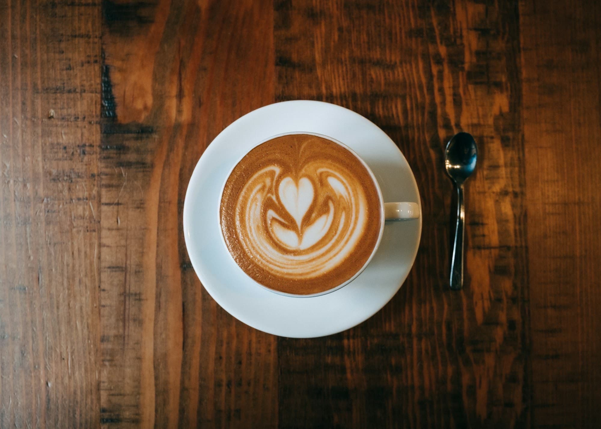 A cappuccino with latte art