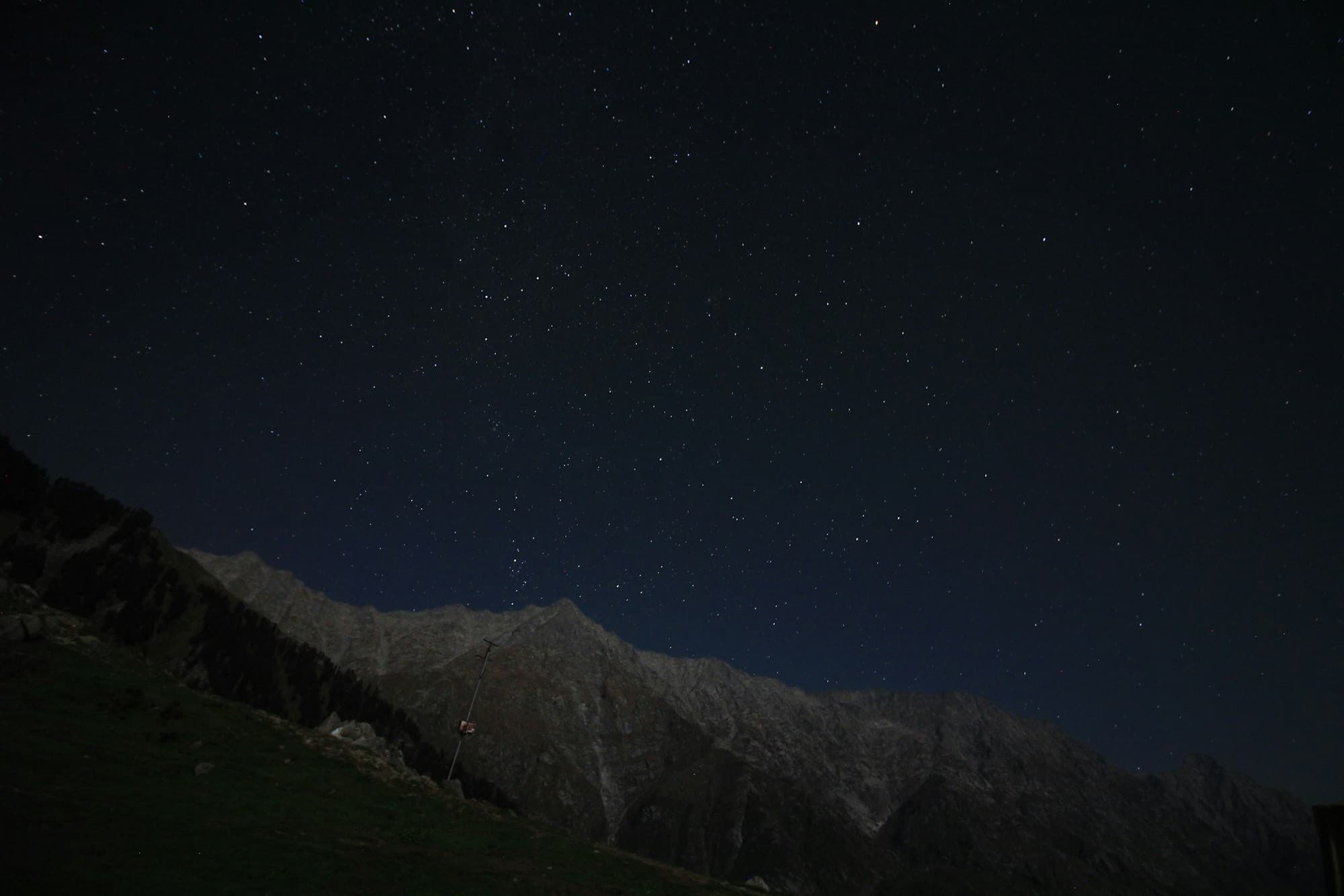 The Milky Way over the Sangla valley