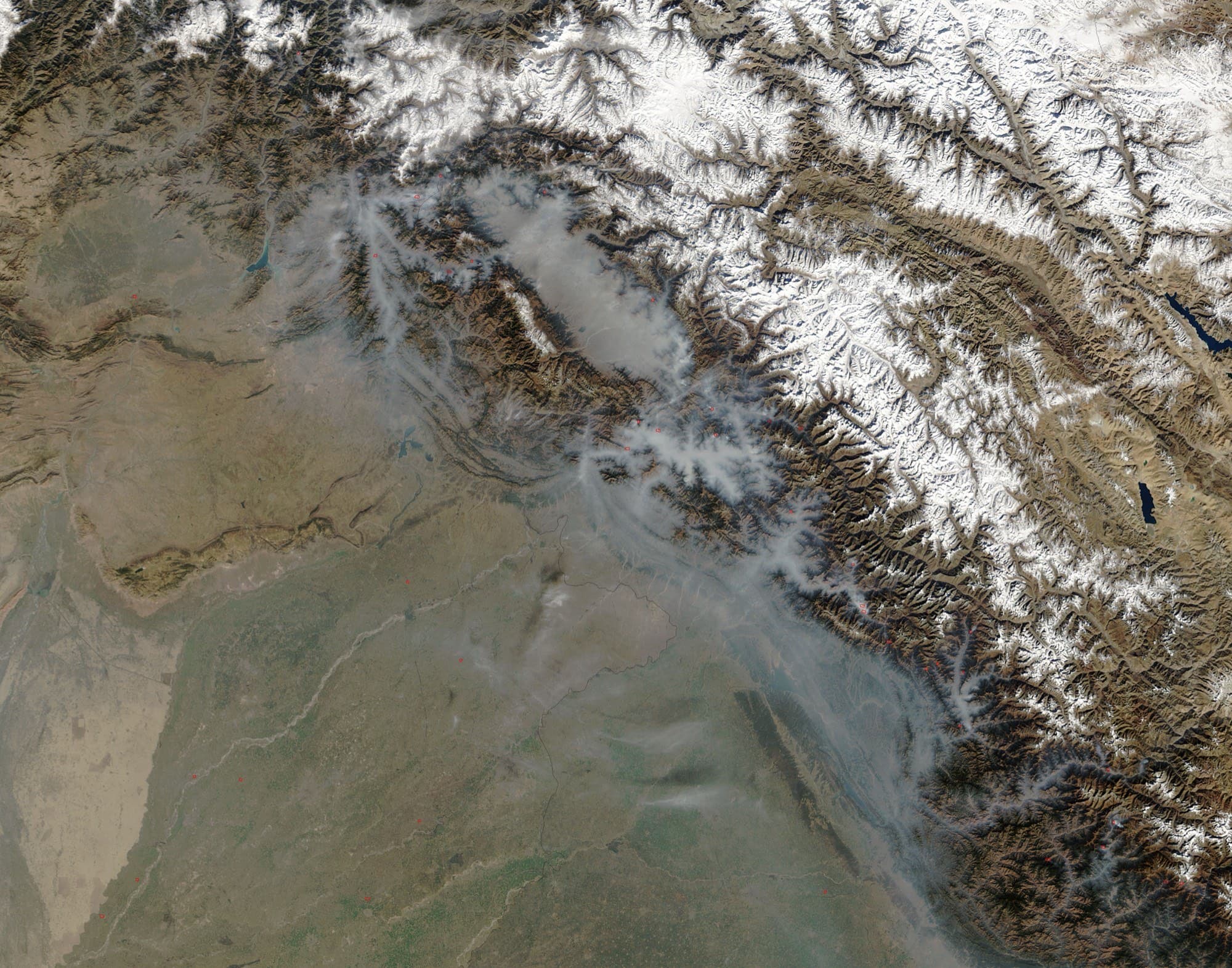 The Sutlej river valley near Tapri in Kinnaur